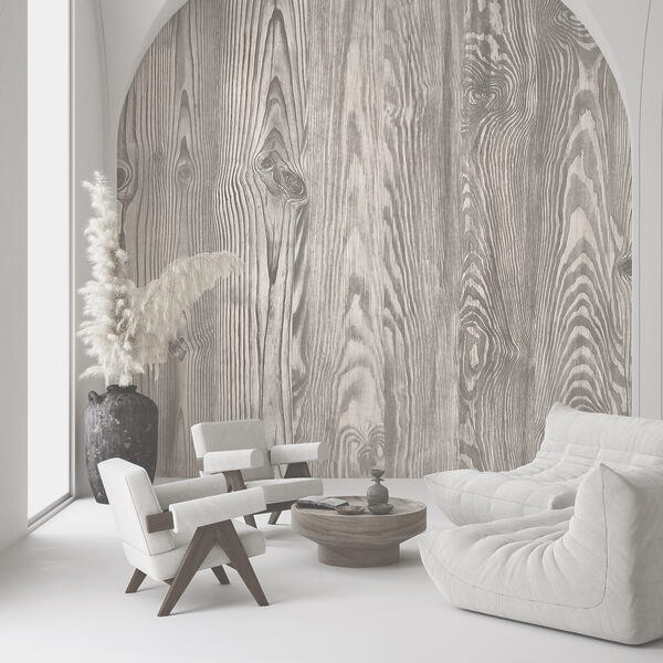 Nature-inspired neutral wood pattern