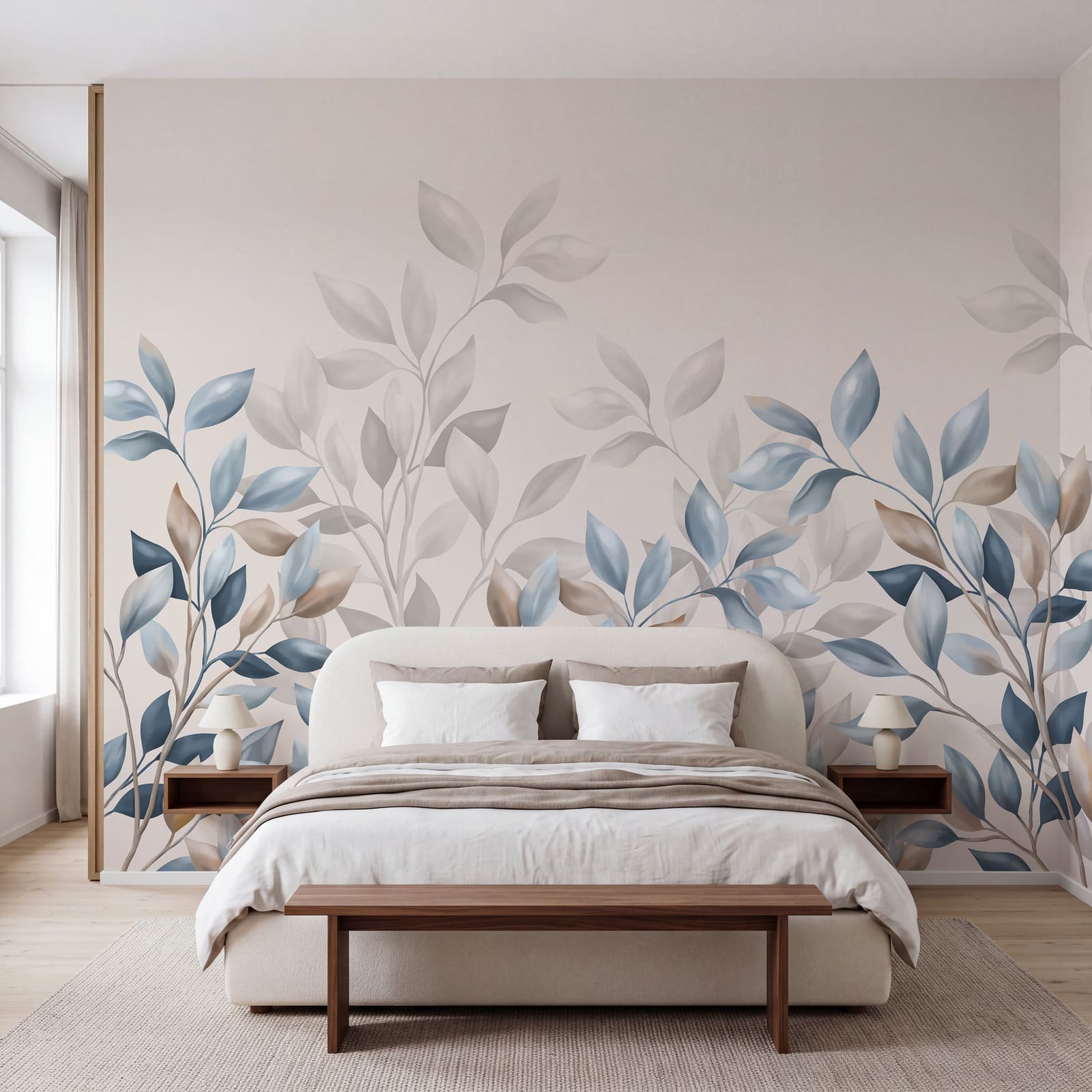 Graceful leaves in soft hues