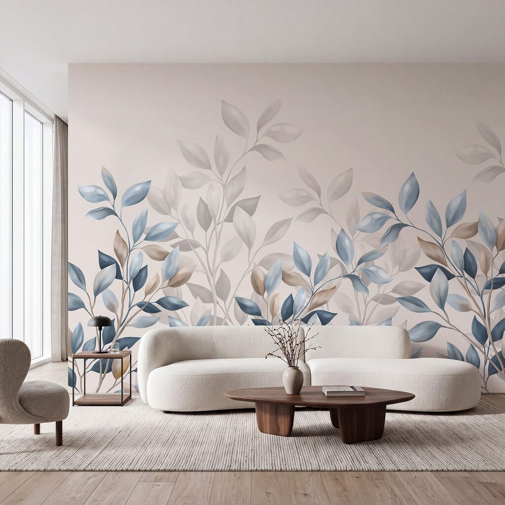 Graceful leaves in soft hues