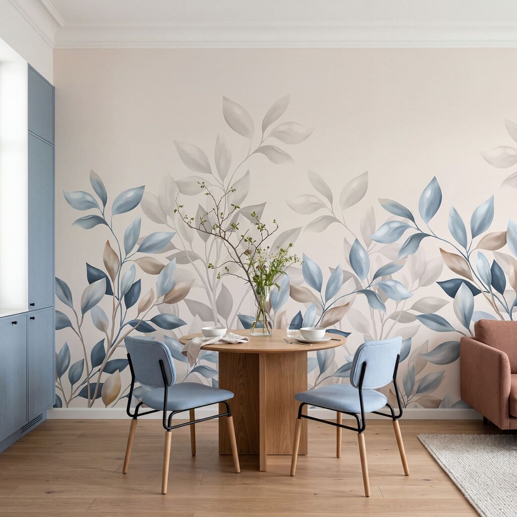 Graceful leaves in soft hues