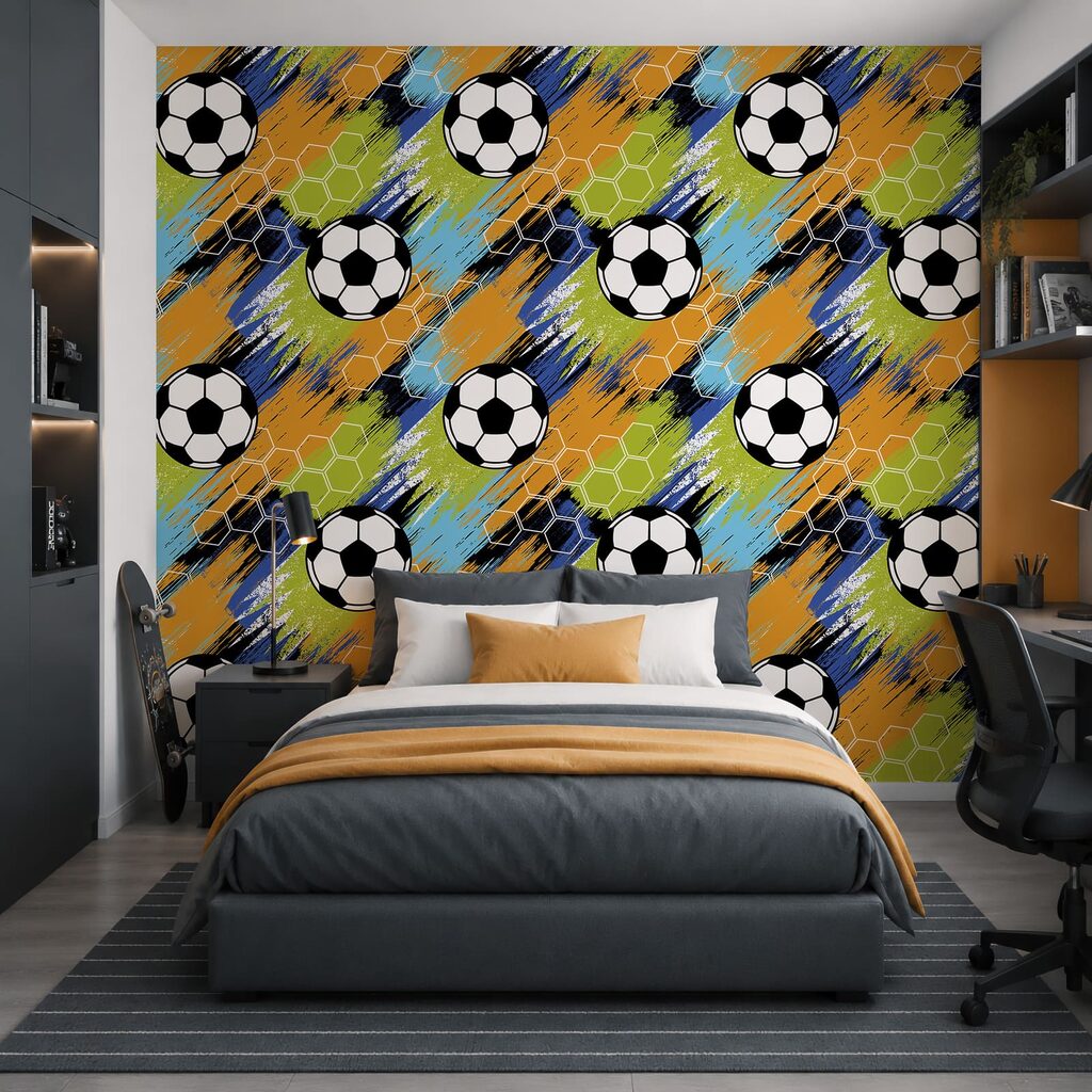 Pattern of football balls