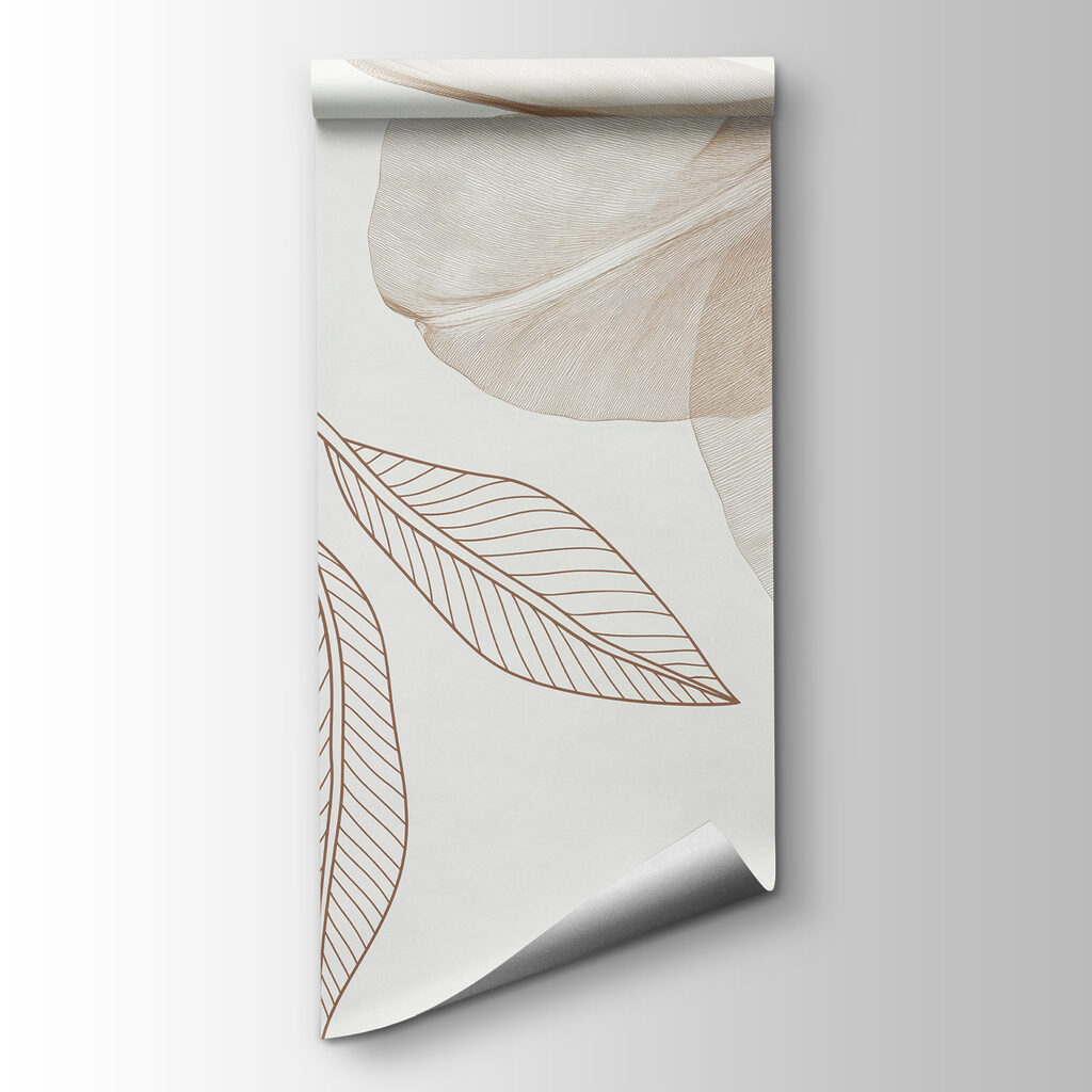 Delicate leaves in subtle hues
