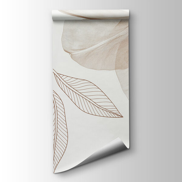 Delicate leaves in subtle hues