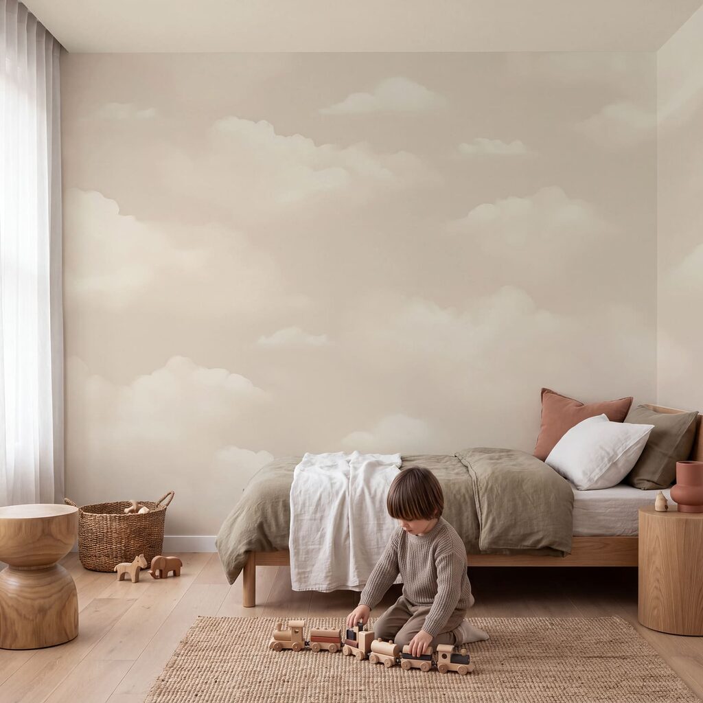 White clouds in a sky