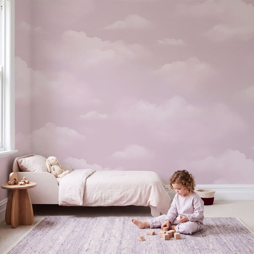 Pink sky with clouds Pink sky with clouds