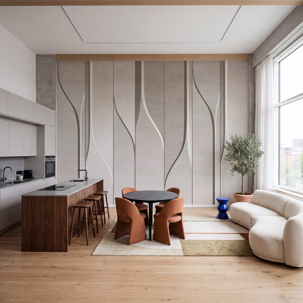 Wall mural Elegant lines create captivating dimensions (SKU: w04169)