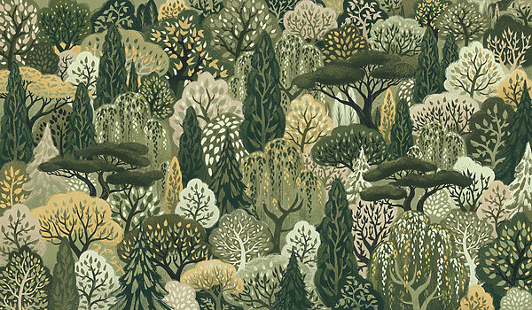 Wall mural Large group of trees (SKU: t01033) Wall mural Large group of trees (SKU: t01033)