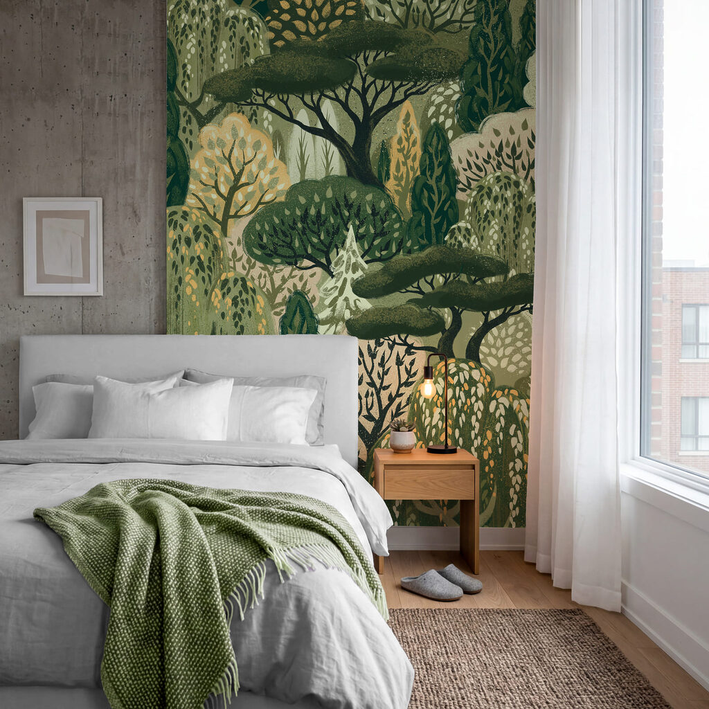Wall mural Large group of trees (SKU: t01033) Wall mural Large group of trees (SKU: t01033)