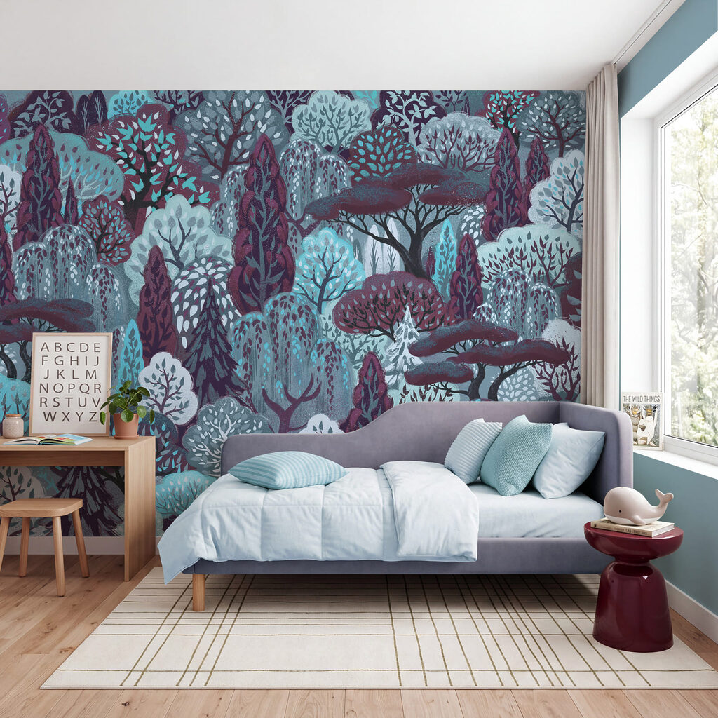 Wall mural Group of trees in a forest (SKU: t01033v4) Wall mural Group of trees in a forest (SKU: t01033v4)