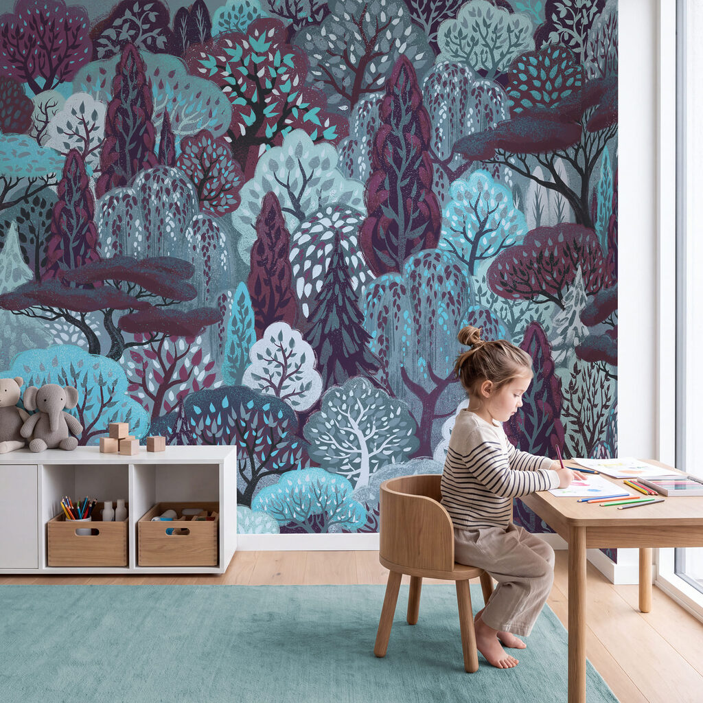 Wall mural Group of trees in a forest (SKU: t01033v4) Wall mural Group of trees in a forest (SKU: t01033v4)