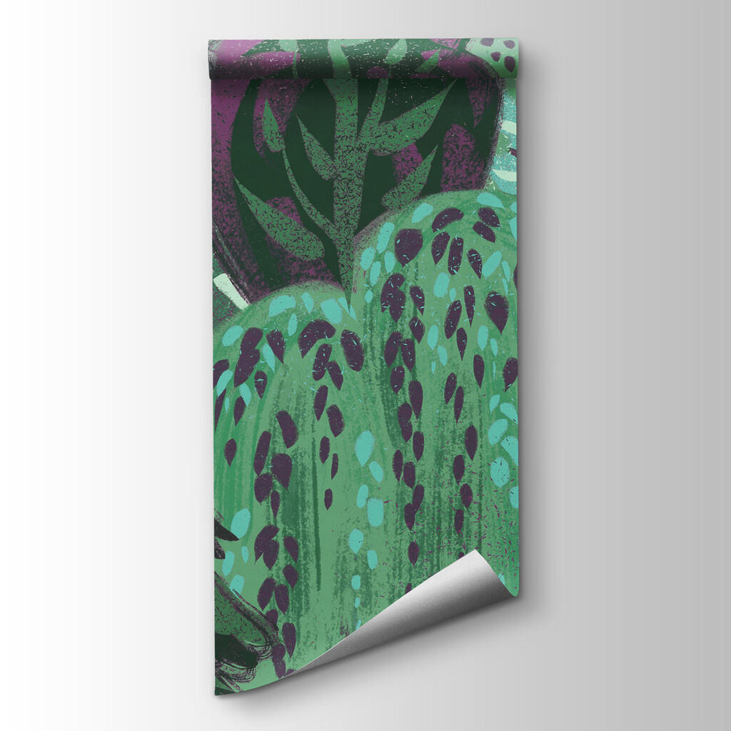 Wall mural Group of trees in a forest (SKU: t01033v5)