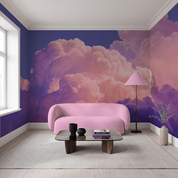 Wall mural Pink and purple clouds (SKU: t01046v1)