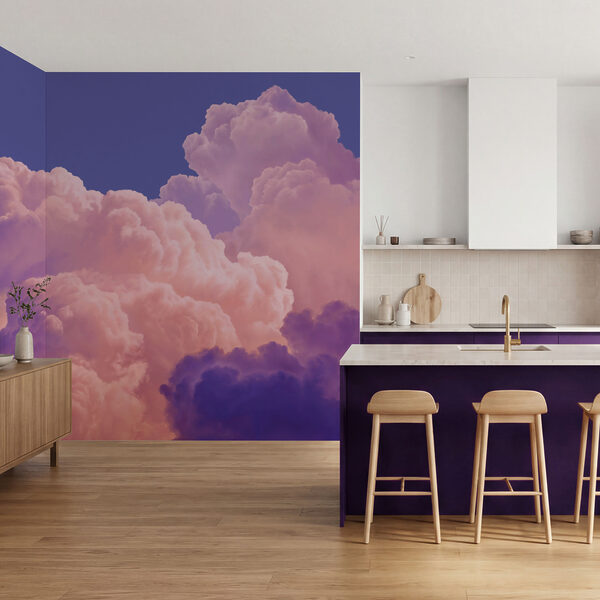 Wall mural Pink and purple clouds (SKU: t01046v1)