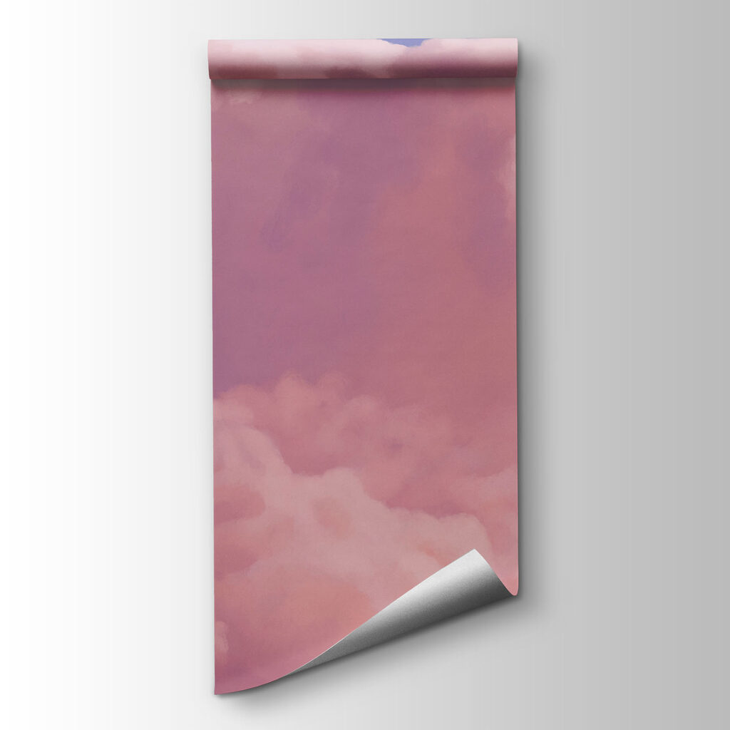 Wall mural Pink and purple clouds (SKU: t01046v1)