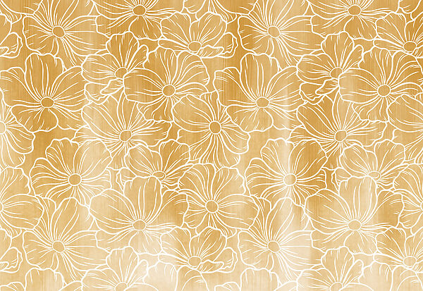 Wall mural Pattern of white flowers (SKU: t01098) Wall mural Pattern of white flowers (SKU: t01098)