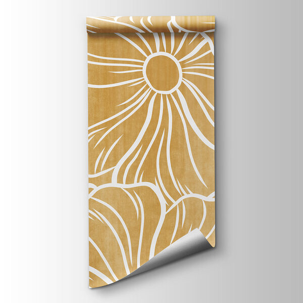 Wall mural Pattern of white flowers (SKU: t01098) Wall mural Pattern of white flowers (SKU: t01098)