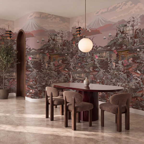 Wall mural Landscape with buildings and mountains (SKU: t01062v3) Wall mural Landscape with buildings and mountains (SKU: t01062v3)