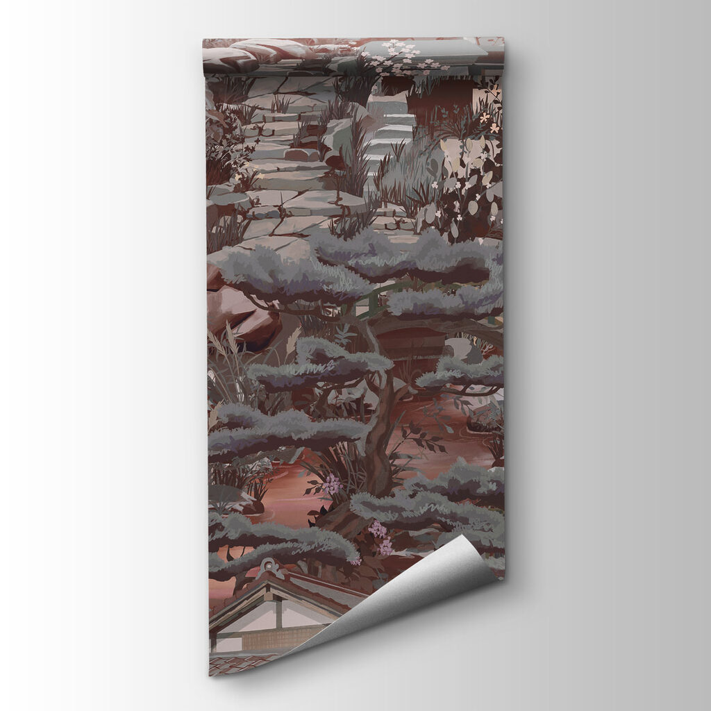 Wall mural Landscape with buildings and mountains (SKU: t01062v3) Wall mural Landscape with buildings and mountains (SKU: t01062v3)