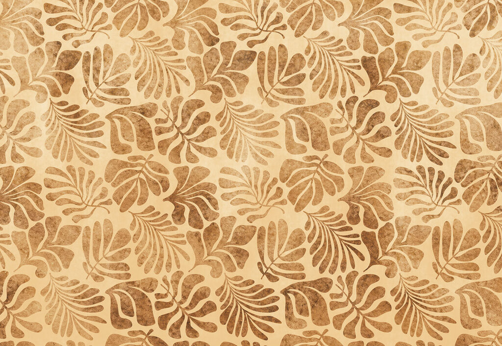 Wall mural Pattern of leaves on a paper (SKU: t01111) Wall mural Pattern of leaves on a paper (SKU: t01111)