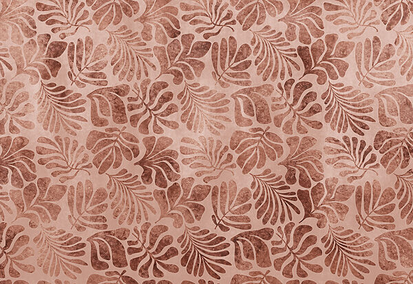 Wall mural Pattern of leaves on a pink surface (SKU: t01111v3) Wall mural Pattern of leaves on a pink surface (SKU: t01111v3)