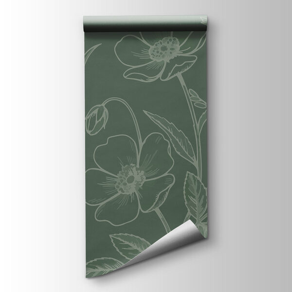 Wall mural Line of flowers and plants (SKU: t01071v1) Wall mural Line of flowers and plants (SKU: t01071v1)