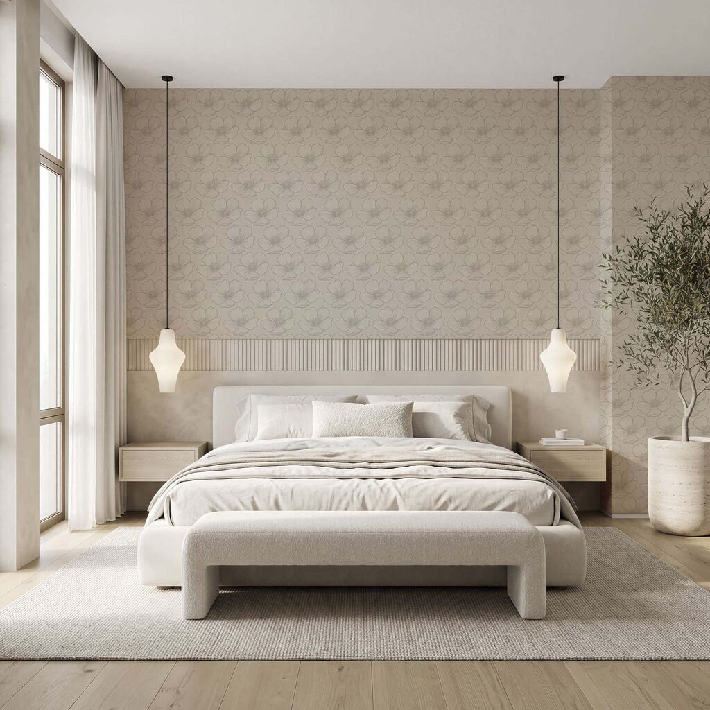 Wall mural Pattern of flowers on a white background (SKU: t01072v1) Wall mural Pattern of flowers on a white background (SKU: t01072v1)