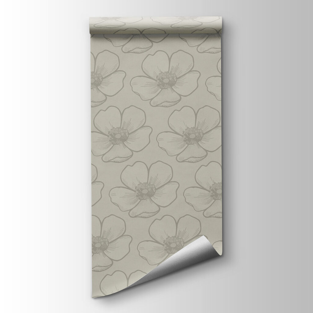 Wall mural Pattern of flowers on a white background (SKU: t01072v1) Wall mural Pattern of flowers on a white background (SKU: t01072v1)