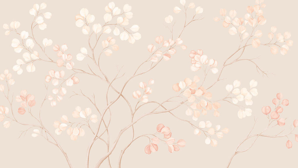 Wall mural Delicate blooms in soft pastel hues (SKU: t01115v1) Wall mural Delicate blooms in soft pastel hues (SKU: t01115v1)