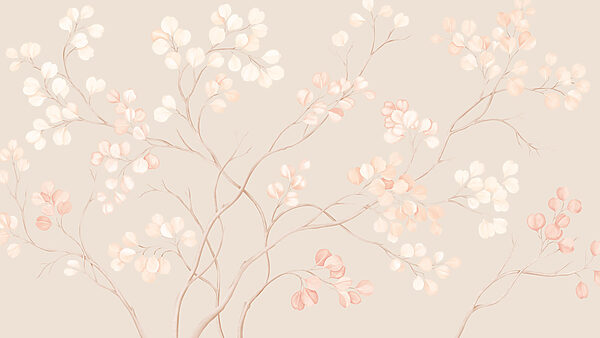 Wall mural Delicate blooms in soft pastel hues (SKU: t01115v1) Wall mural Delicate blooms in soft pastel hues (SKU: t01115v1)