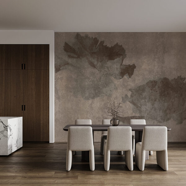 Wall mural Faded floral elegance on neutral background (SKU: t01118v1) Wall mural Faded floral elegance on neutral background (SKU: t01118v1)