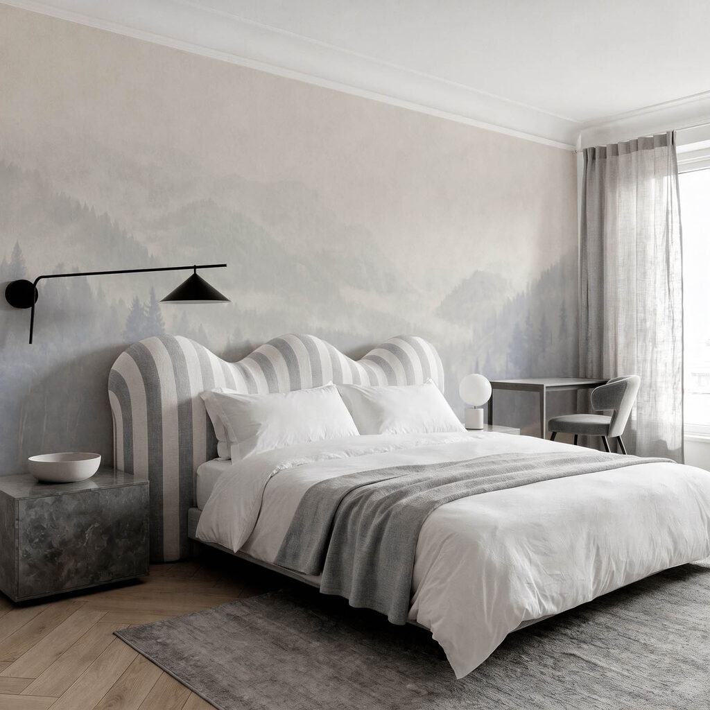 Wall mural Landscape with trees and mountains (SKU: t01084) Wall mural Landscape with trees and mountains (SKU: t01084)