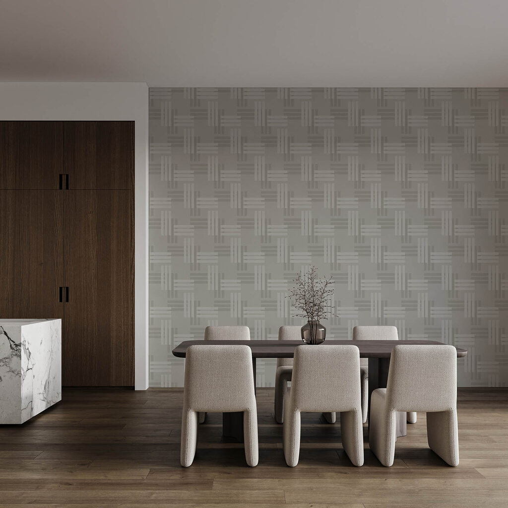 Wall mural Grey and white pattern (SKU: t01085)