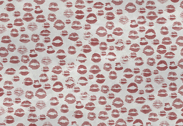 Wall mural Kisses in playful patterns everywhere (SKU: t01086v1)
