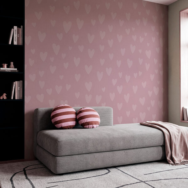 Wall mural Pink background with hearts (SKU: t01088) Wall mural Pink background with hearts (SKU: t01088)