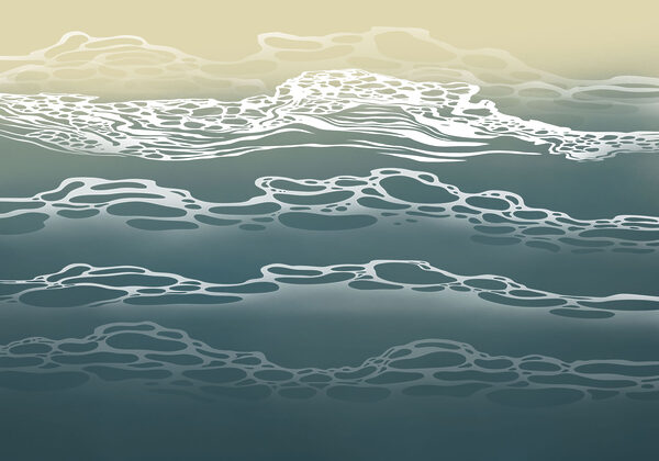 Wall mural White clouds in the sky (SKU: t01122)