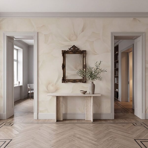 Wall mural Delicate blooms in soft colors (SKU: t01129) Wall mural Delicate blooms in soft colors (SKU: t01129)