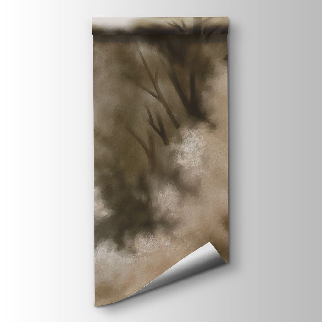 Wall mural River with trees and mountains in the background (SKU: t01130) Wall mural River with trees and mountains in the background (SKU: t01130)