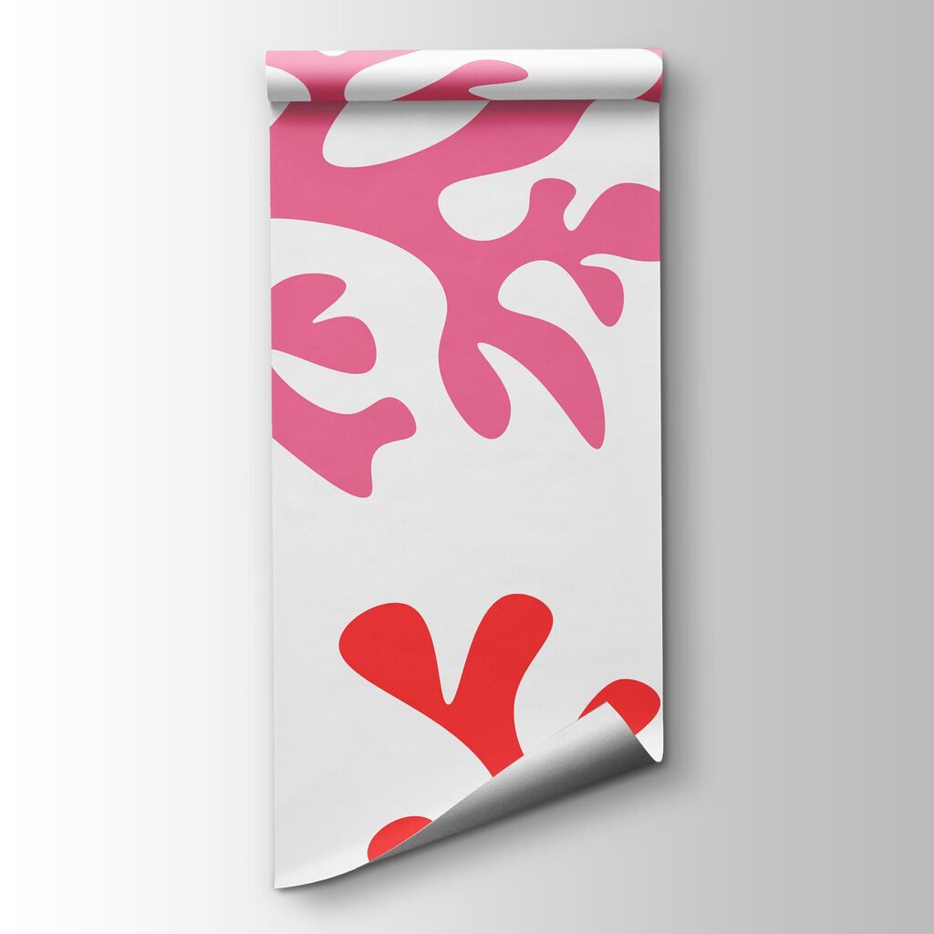 Wall mural Pattern of orange and purple corals (SKU: t01137)