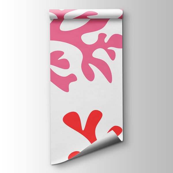 Wall mural Pattern of orange and purple corals (SKU: t01137)