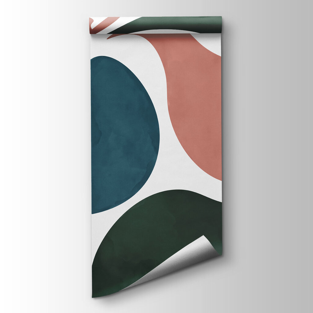 Wall mural Colorful pattern with leaves (SKU: t01142)
