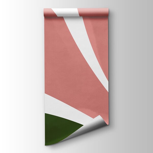Wall mural Pattern of green and pink leaves (SKU: t01142v2) Wall mural Pattern of green and pink leaves (SKU: t01142v2)