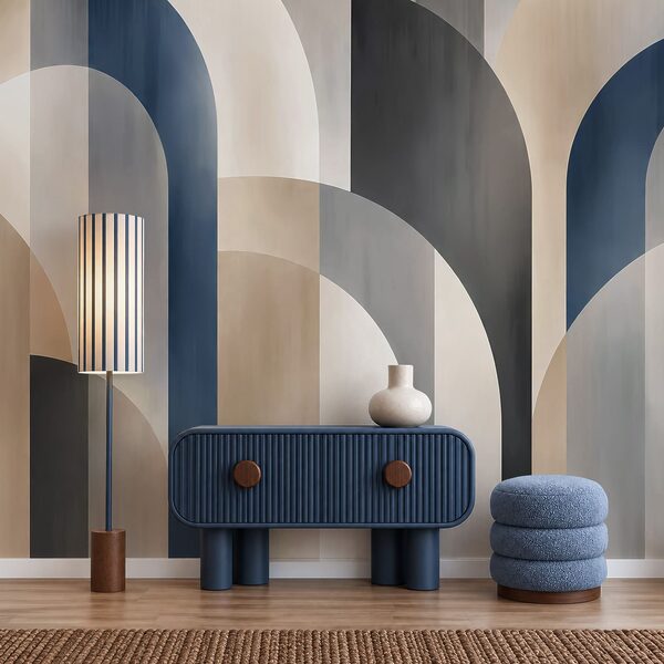 Wall mural Abstract shapes in muted tones (SKU: t01188) Wall mural Abstract shapes in muted tones (SKU: t01188)
