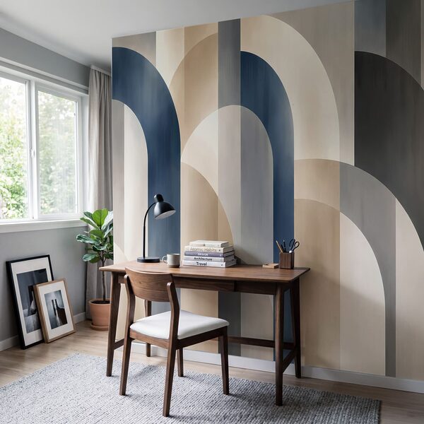 Wall mural Abstract shapes in muted tones (SKU: t01188) Wall mural Abstract shapes in muted tones (SKU: t01188)