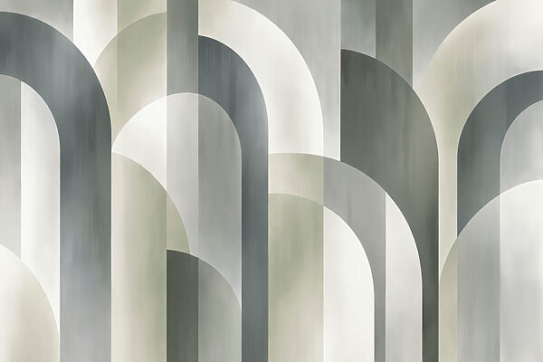 Wall mural Grey and white art deco pattern (SKU: t01188v1) Wall mural Grey and white art deco pattern (SKU: t01188v1)