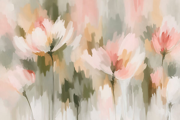 Wall mural Painting of flowers (SKU: t01189) Wall mural Painting of flowers (SKU: t01189)