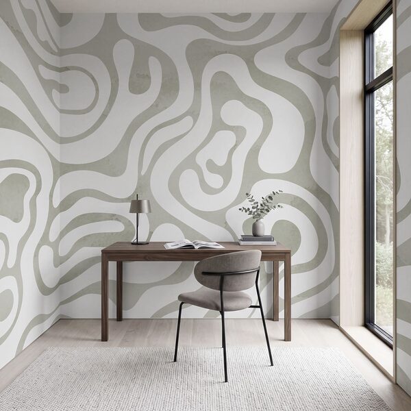 Wall mural White and gray pattern (SKU: t01191) Wall mural White and gray pattern (SKU: t01191)