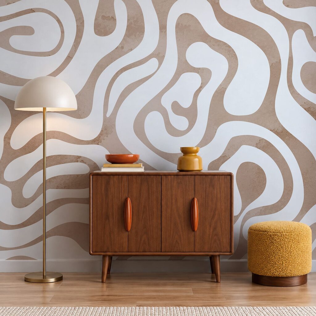 Wall mural White and pink pattern (SKU: t01191v1) Wall mural White and pink pattern (SKU: t01191v1)
