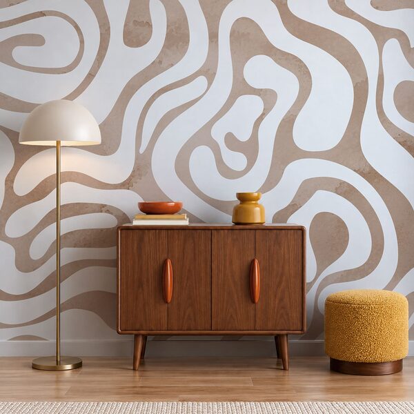 Wall mural White and pink pattern (SKU: t01191v1) Wall mural White and pink pattern (SKU: t01191v1)