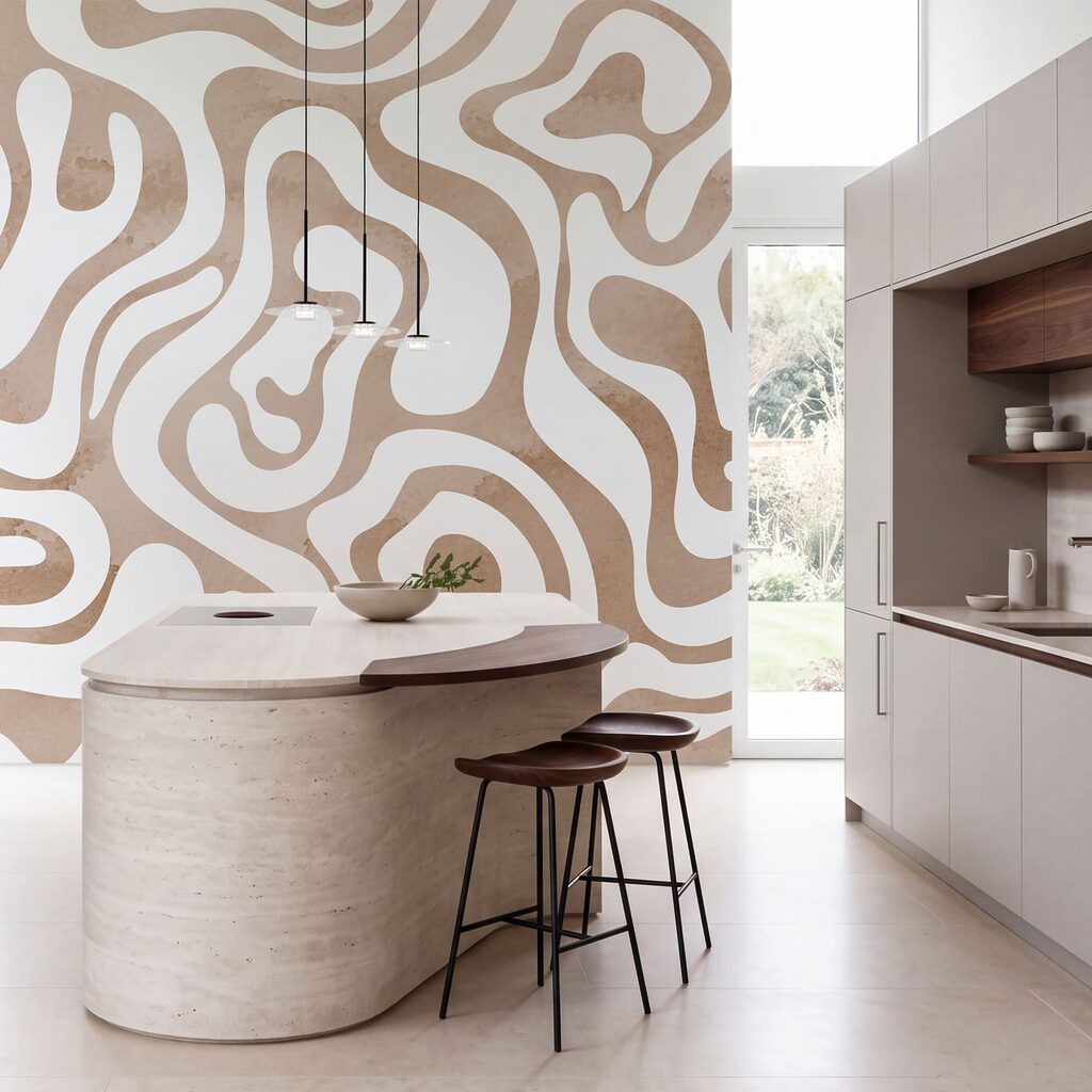 Wall mural White and pink pattern (SKU: t01191v1) Wall mural White and pink pattern (SKU: t01191v1)