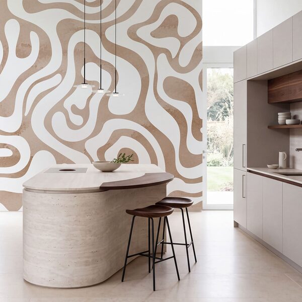 Wall mural White and pink pattern (SKU: t01191v1) Wall mural White and pink pattern (SKU: t01191v1)